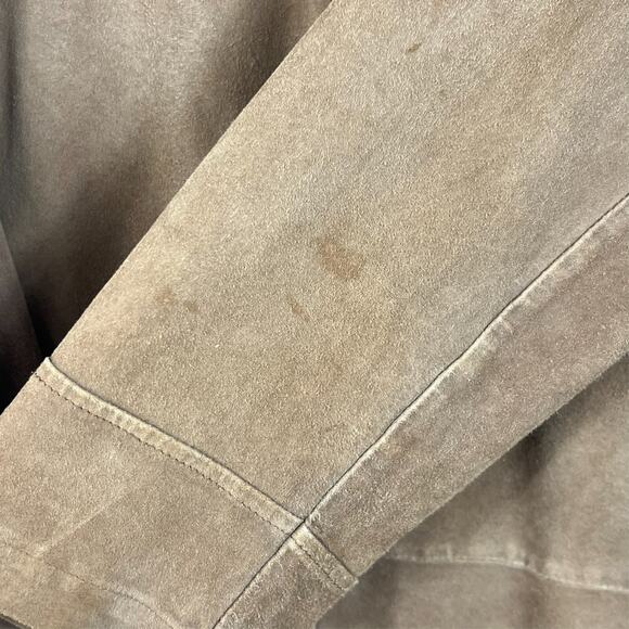 Del Mare 1911 Men's Size 48 Brown Long 100% Leather Coat Made in Italy - Picture 10 of 15